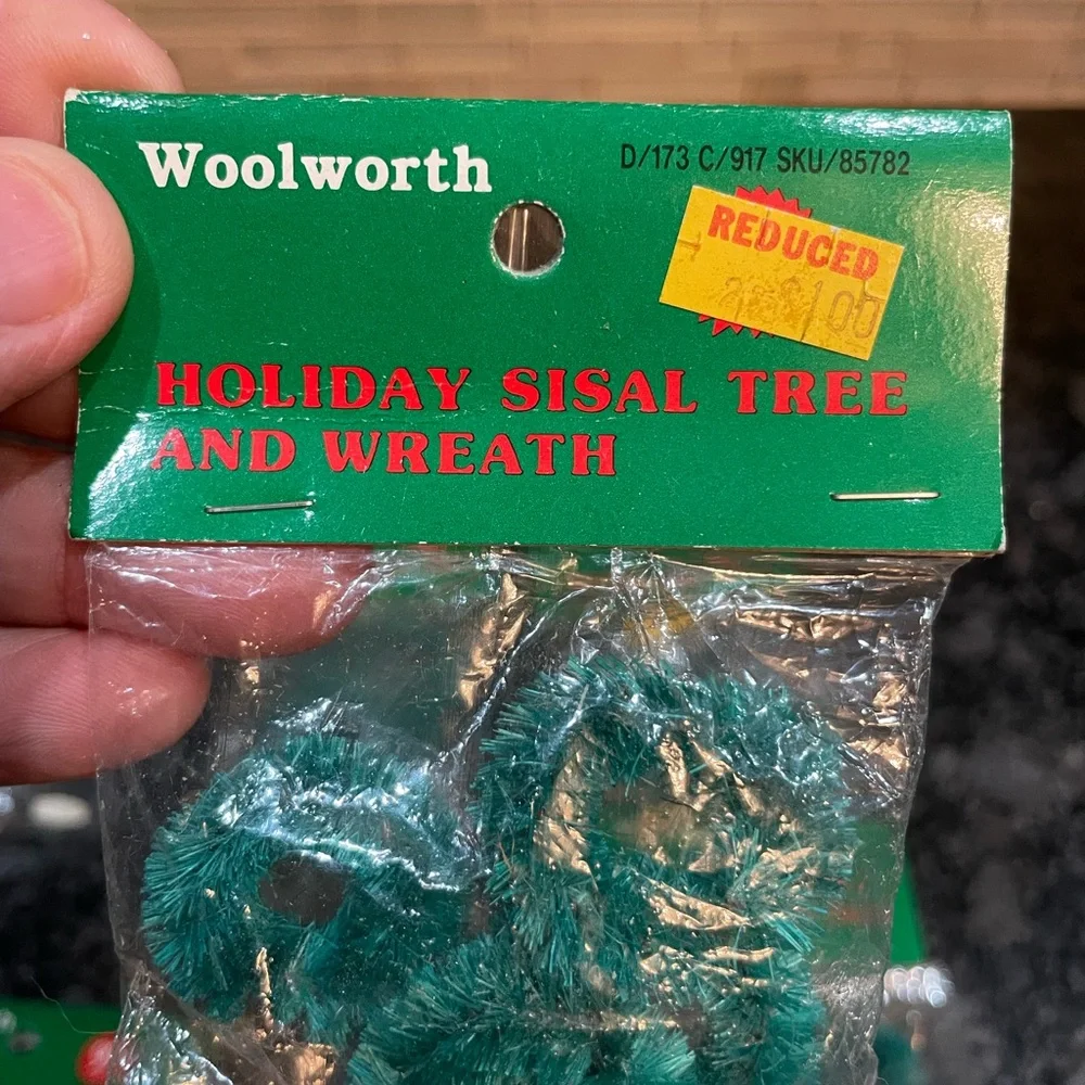 Vintage Woolworth’s Christmas Sisal Wreaths New Lot
